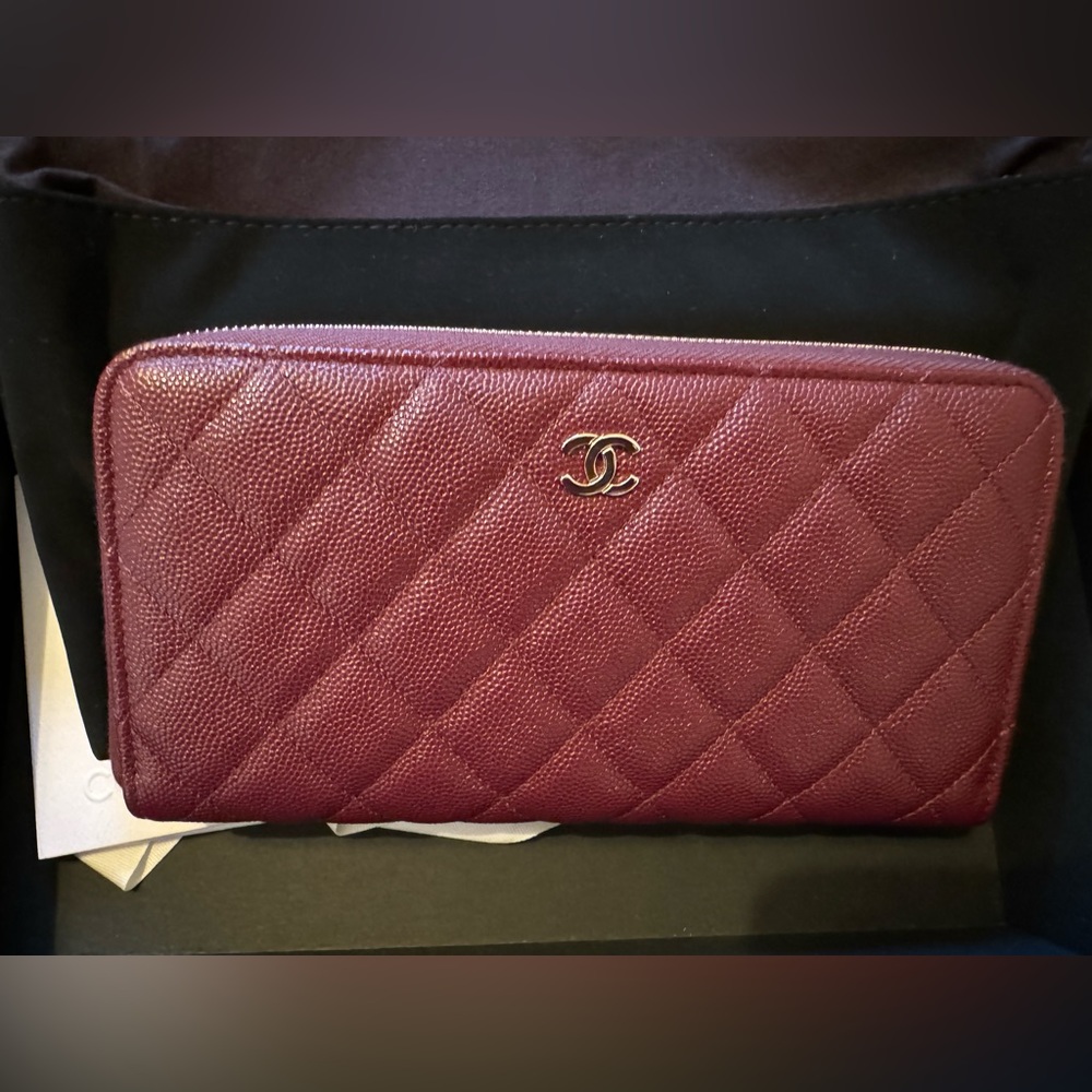 Chanel Burgundy Long Wallet 2022 - NWT